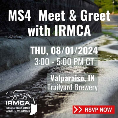 IRMCA hosts an MS4 Meet and Greet with the NW Indiana municipal experts on 08/01/2024 at Trailyard Brewery in Valparaiso, IN.