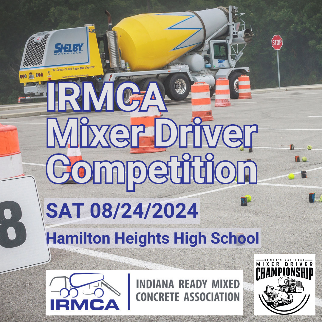 IRMCA Mixer Driver Competition hosted at Hamilton Heights School - Indiana Ready Mixed Concrete Association MDC 2024 in Arcadia, Indiana.